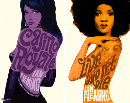 James Bond book covers
