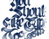 You Should Like Type Too .com Sketch