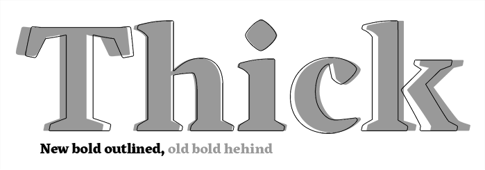 new and old Vesper bold new and old Vesper bold