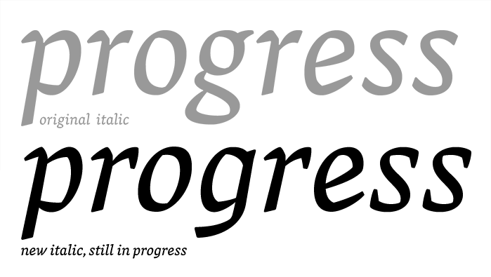 Vesper italic in progress Vesper italic in progress