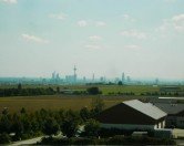 The view of Frankfurt from the 4th floor