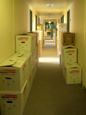Packing in progress