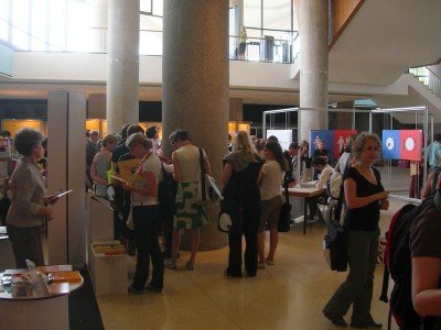 Typo Berlin: the main lobby of the Haus der Kulturen der Welt