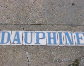 Dauphine St sign in New Orleans