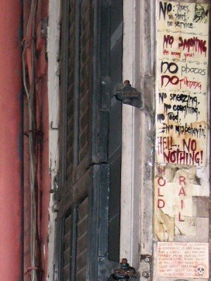 New Orleans Shop Rules