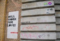 Will work for love in Typographic Berlin