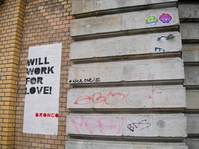 Will work for love in Typographic Berlin