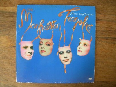 Album cover inspired by Ruscha's work? Mecca for Moderns by The Manhattan Transfer 1986