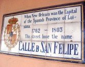 New Orleans tiled sign