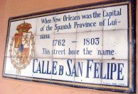New Orleans tiled sign