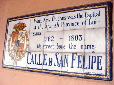 New Orleans tiled sign