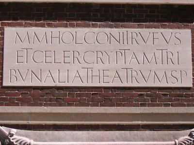 Boston Type - Inscription