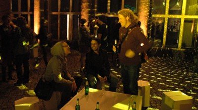 Michi, Christian, and Dan at the TYPO Berlin party