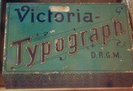 Museum of Things – Victoria Typograph D.R.G.M