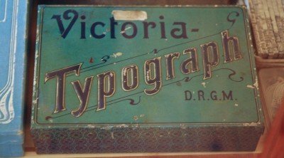 Museum of Things – Victoria Typograph D.R.G.M