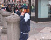 pda trafalgar boy contemplating something
