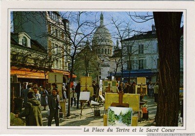 [pda] Paris: Postcard of Place du Tertre