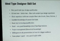 Ideal Type Designer Skill Set