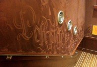 The hotel walls were suede-like and the nerds often took the opportunity to draw on them